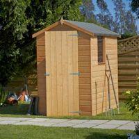 6X4 Shetland Apex Shiplap Wooden Shed with Assembly Service Base Included