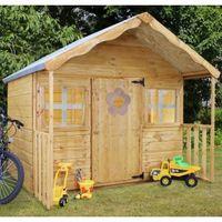 6X5\'6 Honeysuckle Wooden Playhouse with Assembly Service