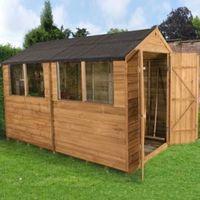 6X10 Apex Overlap Wooden Shed with Assembly Service