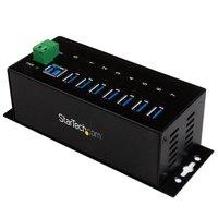 7-port Industrial Usb 3.0 Hub - Esd And Surge Protection