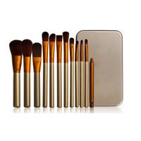 £7 instead of £39.99 (from Forever Cosmetics) for a 12-piece gold and white makeup brush set with a metal case - save 82%