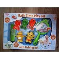 7 piece set floating bath toy with net fishing gamesdiving animals for ...