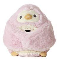 7 pink peek a boo penguin soft toy with mirror