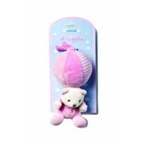 7 pink snuggles pulling soft toy with sound