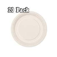 7\" Round Paper Plates x 20
