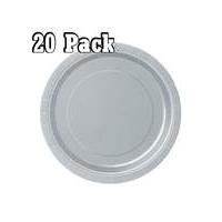 7\" Round Paper Plates x 20