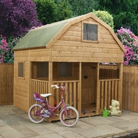 7 x 7 dutch barn veranda playhouse