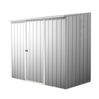 7 5 x 5 waltons space saver titanium easy build metal garden shed