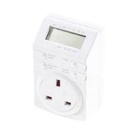 7 Day Digital Security Timer Plug 140 Programmes DT4B1C