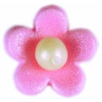7 pink flower blossom sugarcraft cake toppers decorations