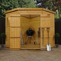 7 x 7 Waltons Tongue and Groove Wooden Corner Shed