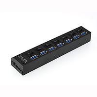 7 port usb 30 high speed hub with switch