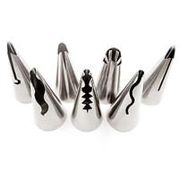 7 pcs Korean Puff Russian Skirt Shape Stainless Steel Icing Piping Nozzles Pastry Decorating Tips Cupcake Decorator