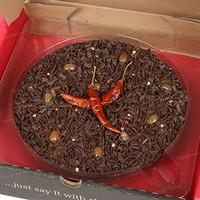 7 Inch Chilli Chocolate Pizza and Exclusive Bag of Gourmet Belgian Milk Chocolate Buttons - Gourmet Chocolate Pizza Company