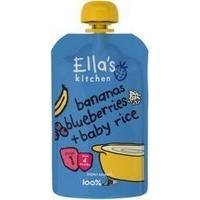 7 Pack of Ellas Kitchen S1 Banana Blueberry Baby Rice 120 g