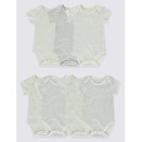 7 Pack Pure Cotton Flat Seams Bodysuits