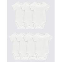 7 Pack Flat Seams Baby Bodysuits