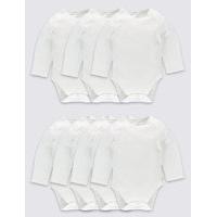 7 Pack Flat Seams Pure Cotton Bodysuits
