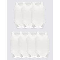 7 Pack Unisex Pure Cotton Bodysuits