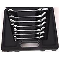 7 Pieces Of Steel Shield Fine Polishing Live Head Spine Open Double Quick Wrench Set Plastic Box/1 Sets