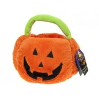 7 plush pumpkin trick or treat basket
