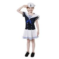 7-9 Years Medium Girls Sailor Girl Costume