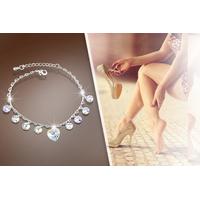 £7 instead of £48 (from Evoked Design) for a heart crystal anklet - save 85%