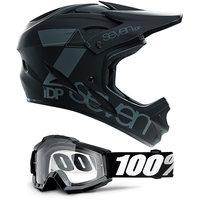 7 iDP M1 Helmet & 100% Goggle Bundle