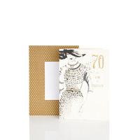 70th Birthday Sophisticated Lady Card