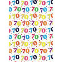 70th Birthday Gift Wrapping Paper