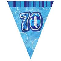 70th Birthday Party Pennant Bunting