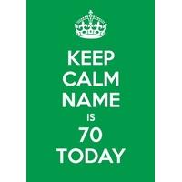 70th Green | Seventieth Birthday Card
