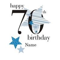 70th blue star | seventieth age card