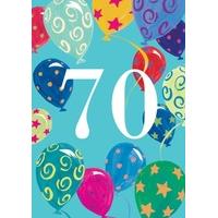 70 balloons | seventieth card