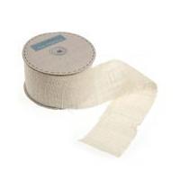 70mm Rustic Hessian Ribbon Ivory