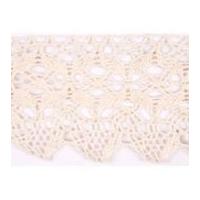 70mm essential trimmings cotton lace trimming natural cream