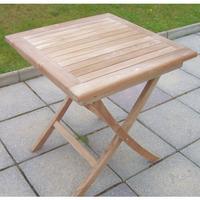 70cm square teak folding table