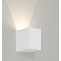 7019 parma 100 rectangular white modern wall bracket