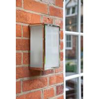 7083 Homefield Nickel Frosted Outdoor Wall Light