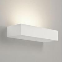 7038 parma 200 rectangular white modern wall bracket