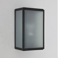 7081 Homefield Black Frosted Outdoor Wall Light