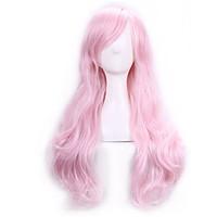 70 Cm Harajuku Anime Cosplay Wigs For Party Costume Women Ladies Long Full Wavy Curly Synthetic Hair Pink Wig