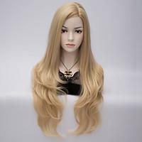 70 cm harajuku anime cosplay wigs young long synthetic hair wig blonde ...