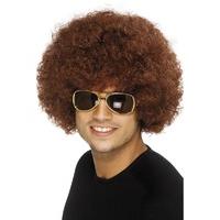 70\'s Funky Afro Wig Brown