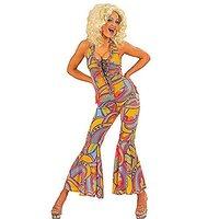 70s Funky Chick Jumpsuit Costume Small For 1970\'s Disco Hippy Hippie Fancy Dress