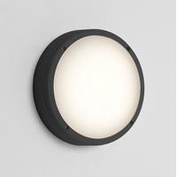 7122 Arta 275 Round Outdoor Wall Light in Black