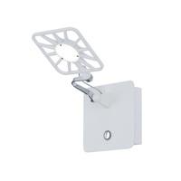 7262WH Searchlight Adjustable Square Head Wall Light With Illuminated Switch In White
