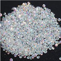 720Pcs Micro Diamond DIY Nails Rhinestones Crystal Flat Back Non Hotfix Rhinestones stickers Need Glue Nail Art Decoration