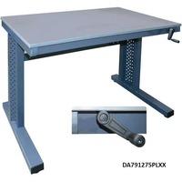 730-950mm Height Adjustable Workstations 1800w x 600d Bench