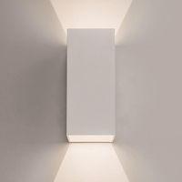 7494 oslo led white twin exterior wall light